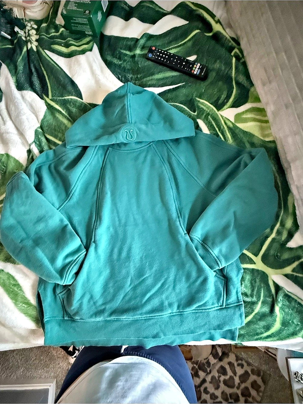 Lululemon Scuba Oversized Funnel-Neck Half Zip Hoodie Blue